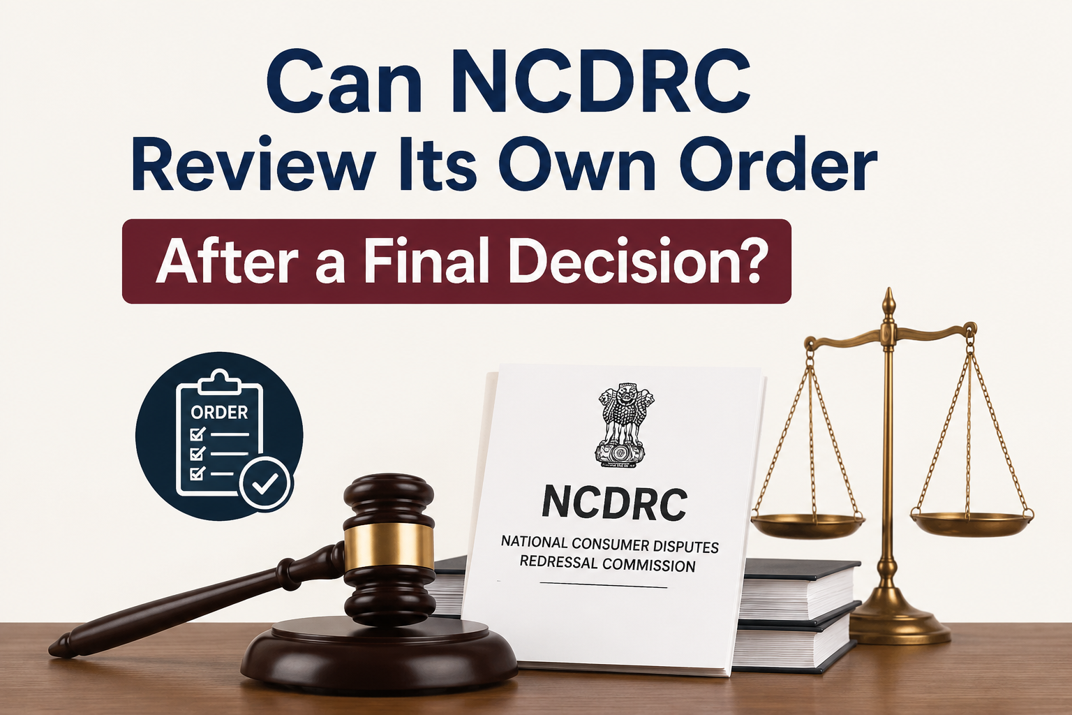 Can NCDRC Review Its Own Order After a Final Decision?