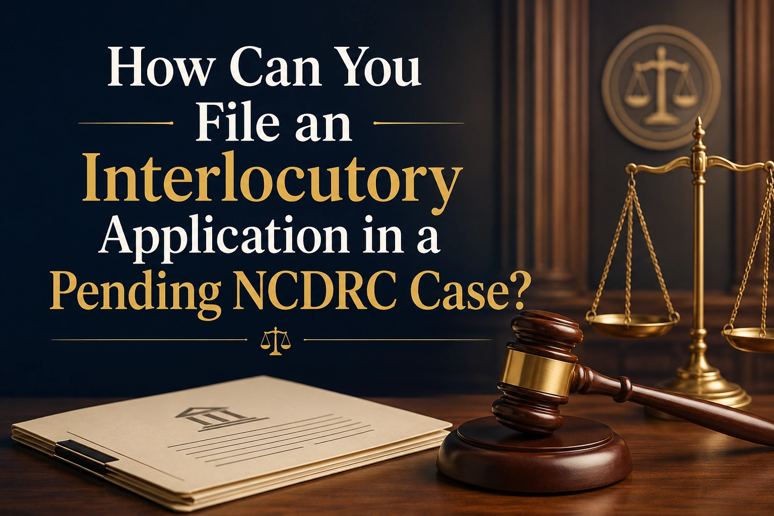 How Can You File an Interlocutory Application in a Pending NCDRC Case?